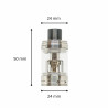 MQ Tank – Clearomiseur 24mm SS316L | Compatible résistances VTN
