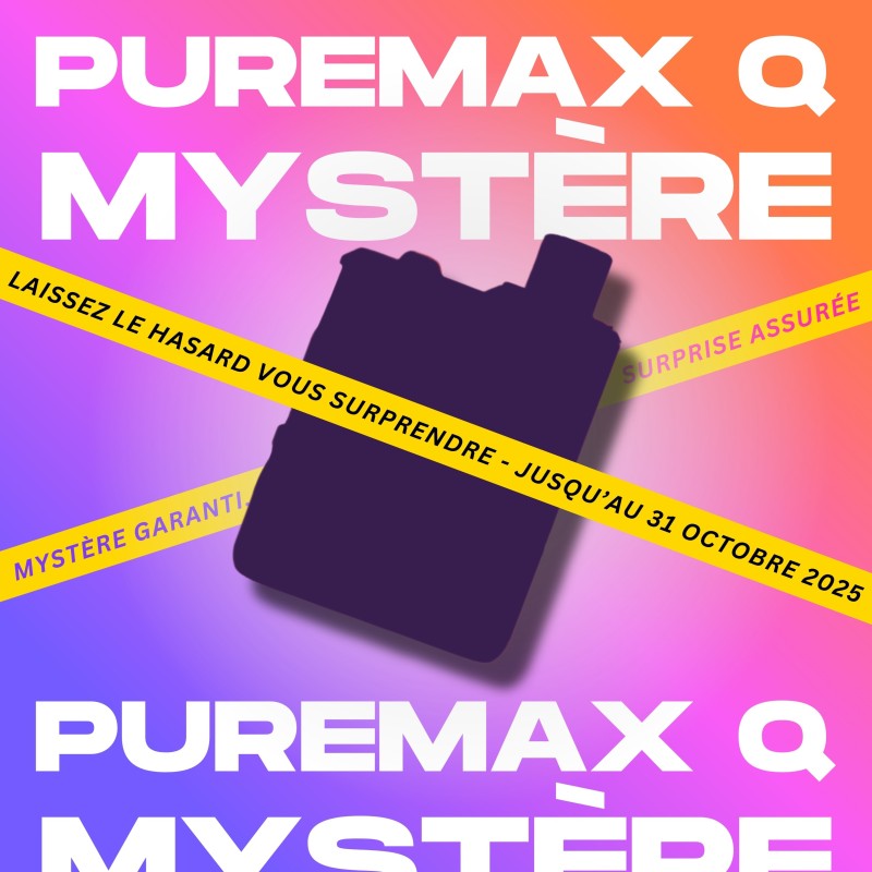 SXmini Puremax Q Mystère -40% + e-liquide offert